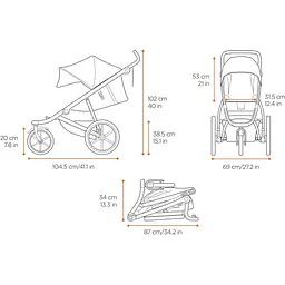 Детская коляска Thule Urban Glide 2 Grey Melange [10101965] [107654] - мініатюра 9