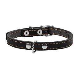 Нашийник Collar одинарний, 24-32х1,2 см, чорний - мініатюра 2