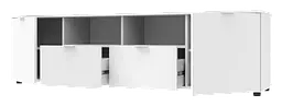 Комод Doros Рон 4 Білий 2 фасади 2 шухляди 180х38х50 (44900221) - мініатюра 3