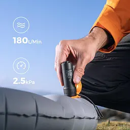 Насос кемпінговий Flextail Zero Pump, чорний - мініатюра 4