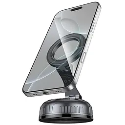 Автотримач Hoco H92 High vacuum suction cup magnetic (universal) Black/Metal gray