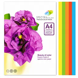 Папір кольоровий Spectra Color 16.4253 А4, 5 кольорів, 50 листів, 160 г/м² - мініатюра 2