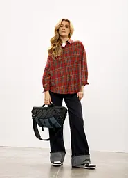 Жіноча cумка-бананка під ноутбук Sambag Urban Pro чорно-синя 46 × 26 см (51411215) - мініатюра 2