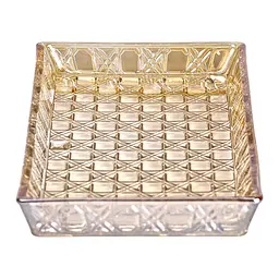 Блюдо для закусок Lirmartur скляне 27,5*13,5*2,5 см, hexagon Yiwu HP-YH-56 - мініатюра 3