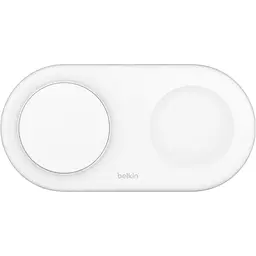 Зарядний пристрій BELKIN 2в1 15Вт Pad Qi2, білий (WIZ021VFWH) - мініатюра 2