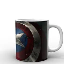 Кухоль GeekLand Captain America щит CA.02.005 330 мл білий - мініатюра 3