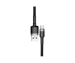 Кабель Baseus Cafule Cable USB for Micro 1.5A 2.0 м Grey/Black (CAMKLF-CG1) - мініатюра 2