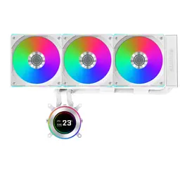 Система рідинного охолодження Lian Li HydroShift II LCD-C 360 FANLESS White (G89.GHS2LCD36W.00) - мініатюра 3