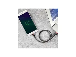 Кабель BASEUS Cafule Cable USB For Micro 2.4A 2M Red+Black (CAMKLF-C91) - мініатюра 5