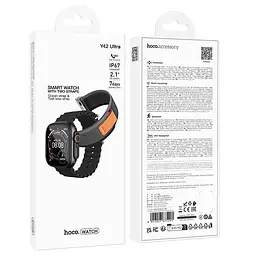 Смарт-часи Hoco Y42 Ultra | Дзвінки, 2.1″, відстеження, ЧСС, 3-5 днів, IP67, GPS, BT5.3 - мініатюра 2