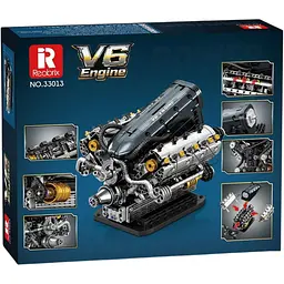 Конструктор Reobrix Двигун V6 з рухомими поршнями (33013) [171945] - мініатюра 5