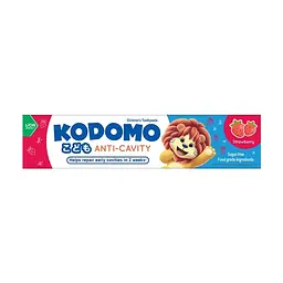 Дитяча зубна паста Lion Kodomo Anti Cavity Полуниця для дітей з 6 місяців