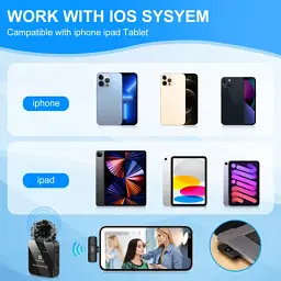 Мікрофон Puluz для iPhone/iPad 8-контактний приймач Black (PU645B) - мініатюра 7