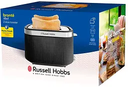 Тостер 26760-56/RH Bronte 2S Toaster Black Russell Hobbs teh0026447 - мініатюра 8