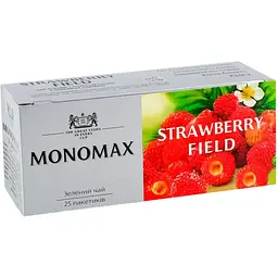 Чай зелений Monomax Strawberry Field в пакетиках 50 г (25 шт. х 1.5 г)
