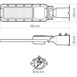 Світлодіодний ліхтар Videx SLE17 50W 5000K Gray (VL-SLE17-0505) [144901] - мініатюра 8