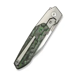 Складаний ніж Weknife Brr15 Bohler M390 титан карбон 82,5 мм зелений сірий - мініатюра 5