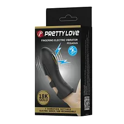 Насадка для фінгерінга Pretty Love Pegasus 10.5 см чорний - мініатюра 9