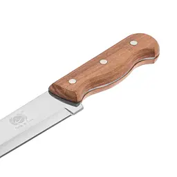 Ніж кухонний товстий з дерев'яною ручкою 33 см, Kitchen Master 87141 - мініатюра 6