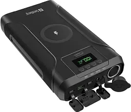 УМБ Sandberg 76800mAh Survivor DC91W PD100W,2xUSB-С+USB-A18W,Cigar Lighter120W,QI-15W,PowerThru - мініатюра 2