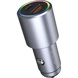 Автомобільний зарядний пристрій Proove Double Energy Plus 53W USB-A + USB-C Metal Gray (ACDE53110004) [130293]