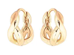 Сережки Xuping Позолота 18K колечка "Декоративний візерунок" 284129