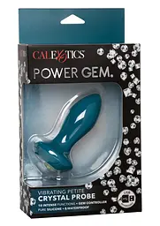 Анальна пробка Power Gem Vibrating Crystal Probe 10,7 см (блакитний) - мініатюра 16