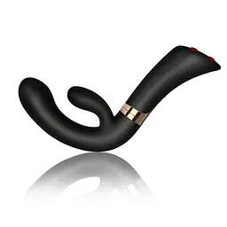 Вібратор для точки G Rocks-Off Enigma Vibrator Black чорний з багаторежимною стимуляцією та потужними вібраціями