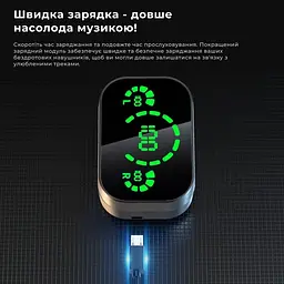 Бездротові навушники Bluetooth Air Music з функцією Power Bank (Black 89) - мініатюра 10