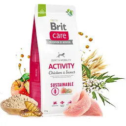 Сухий корм для собак з підвищеною активністю Brit Care Dog Sustainable Activity, з куркою та комахами, 3 кг - мініатюра 2