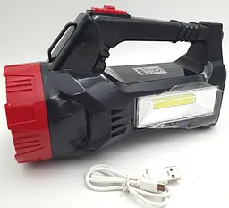 Прожектор LED ліхтар акумуляторний з боковою лампою COB і сонячною панеллю Panther PT-7757S - мініатюра 3