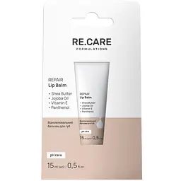Відновлювальний бальзам для губ Re.Care Repair Lip Balm 15 мл