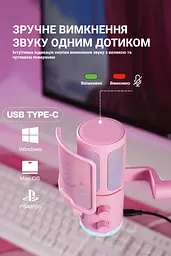 Мікрофон Fifine Pink конденсаторний USB (TAM6P) - мініатюра 10