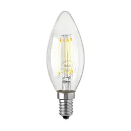 Лампочка Delux BL37B 4 Вт 4000K 220 В E14 filament 3 шт (90016735) - мініатюра 2