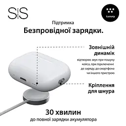 Бездротові Bluetooth-навушники SmartX Pro 2 Luxury вакуумні, білі Smart X SAP2L - мініатюра 10