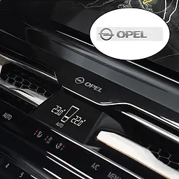 Наліпка з логотипом Opel метал, на клейкій стрічці 1шт (універсальна)