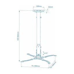 Кронштейн до проектора Walfix PB-19W - мініатюра 2