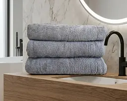Набір бамбукових махрових турецьких рушників Cestepe 3 штуки 70х140 Bamboo Sarev Grey