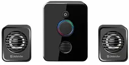 Колонки Defender V12 Black (65212), 2.1 - канальний звук, 2 x 3 Вт + 5 Вт, USB, mini - jack 3.5 мм, підсвічування LED, кабель 0.9 м - мініатюра 2