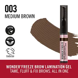Гель для ламінування брів Rimmel Wonder'Freeze №003 Medium brown - мініатюра 4