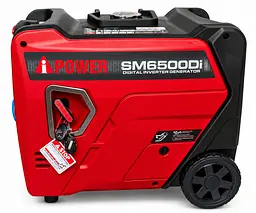Генератор інверторний iPOWER SM6500Di (5.5-6.5 кВт) бензиновий з Електростартером, Пультом ДК, Колесами АйПауер