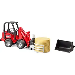 Машинка іграшкова Bruder Міні-навантажувач Schaffer Compact 2630 з аксесуарами (02192) - мініатюра 3