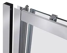 Душові двері в нішу Qtap Taurus CRM201-11.C6 110-120x200 см, скло Clear 6 мм, покриття CalcLess (TAUCRM201112C6) - мініатюра 2