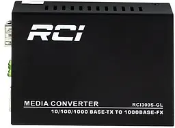 Медіаконвертер RCI 1G, SFP slot, RJ45, standard size metal case (RCI300S-GL)