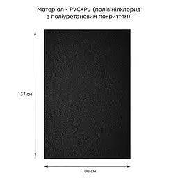 Самоклеюча екошкіра в рулоні Sticker Wall 1.37x1 mx0.5mm BLACK (D) SW-00001358 - мініатюра 2
