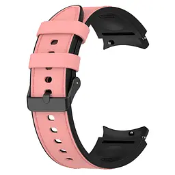 Ремінець шкіра-силікон BeWatch Samsung Galaxy Watch 4/5/6 20 мм Рожевий (1gw0103) - мініатюра 3