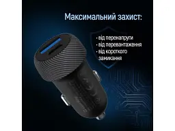 Автомобільний зарядний пристрій ColorWay 35 W Black (CW-CHA064PD-BK) - мініатюра 9