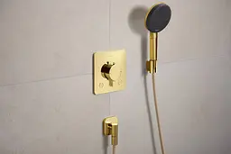 Тримач для душу Hansgrohe Porter Fine polished gold optic 28885990 - мініатюра 2