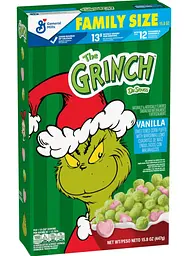 Сухий сніданок The Grinch Cereal Sweetened Vanilla Corn Puffs з маршмеллоу 447г