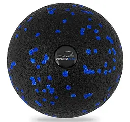 Масажний м'яч PowerPlay PP-4350 Epp Massage Ball (d8) Чорно/Синій (PP-4350_Blue_d8)